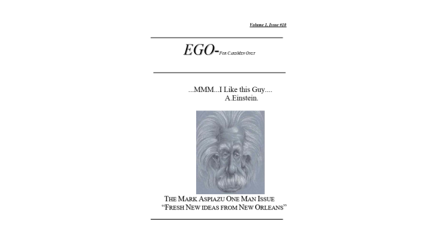 EGO Magazine (card effects) Issue