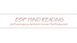 Esp Mind Reading by Jez Rose