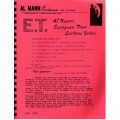 Europe Lecture Notes 1984 by Al Mann