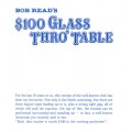 $100 Glass Thro' Table by Bob Read $100 Glass Thro' Table by Bob Read