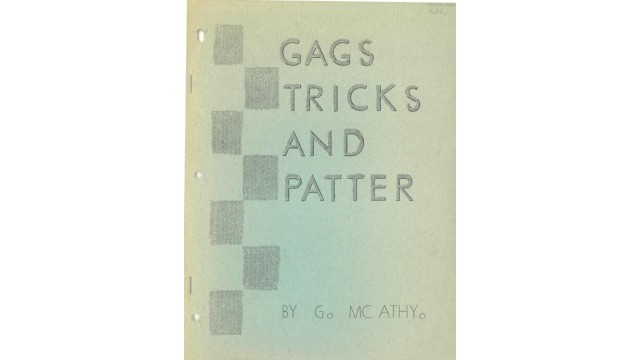 Gags Tricks And Patter (1936) by George Mcathy