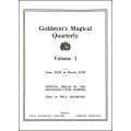 Goldston'S Magical Quarterly Volume 1 (Jun 1934 by Will Goldston Goldston'S Magical Quarterly Volume 1 (Jun 1934 by Will Goldston