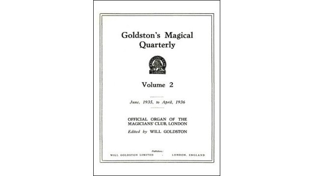 GoldstonS Magical Quarterly Volume 2 (Jun 1935 by Will Goldston