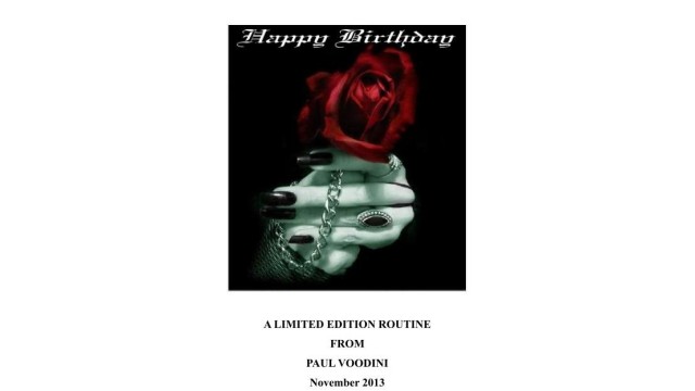 Happy Birthday by Paul Voodini