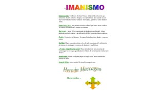 Imanismo (Spanish) by Hernan Maccagno