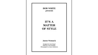 It's A Matter Of Style by Bob White