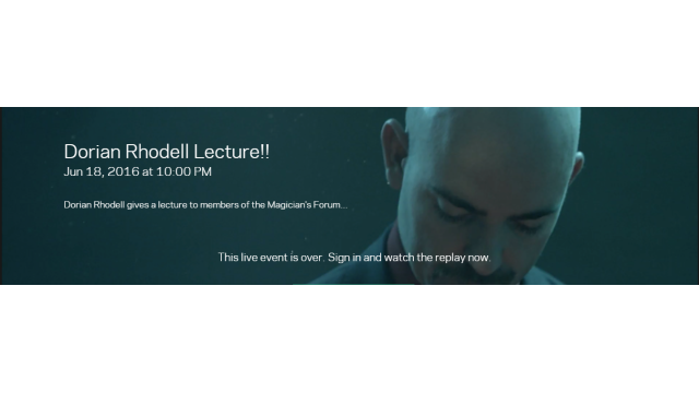 Lecture Live by Dorian Rhodell