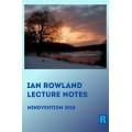 Lecture Notes 2018 Mindvention by Ian Rowland Lecture Notes 2018 Mindvention by Ian Rowland