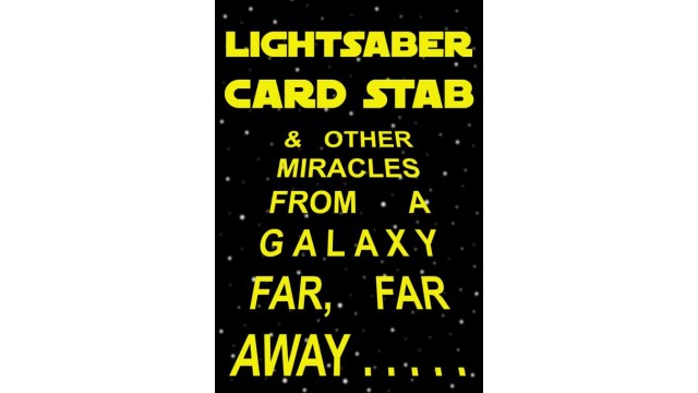 Lightsaber Card Stab by Darren Mcquade