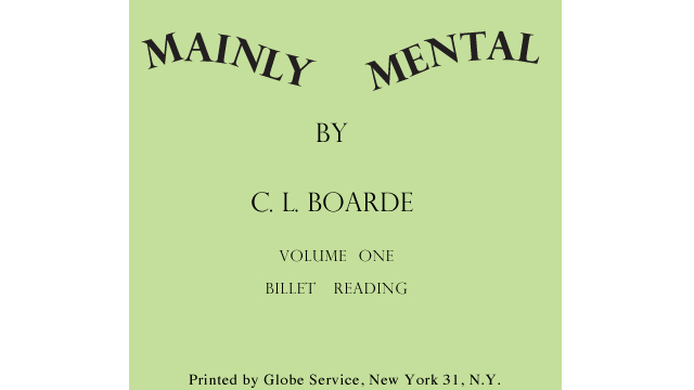 Mainly Mental 1 by C. L. Boarde