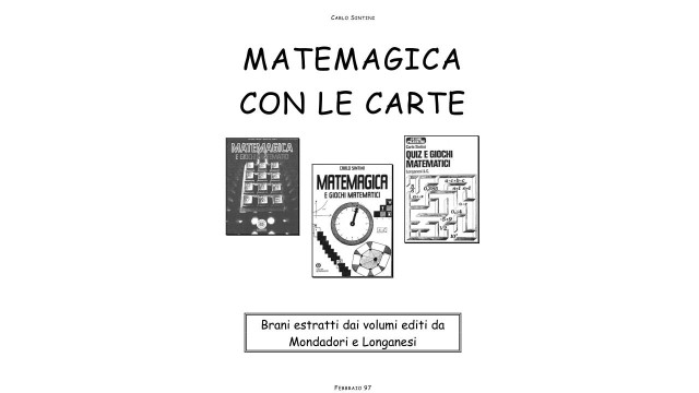 Matemagica by Carlo Sintini