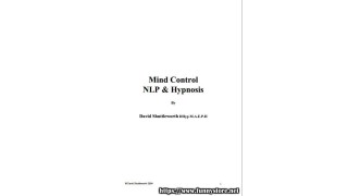 Mind Control Nlp And Hypnosis by David Shuttleworth