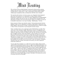 Mind Reading Lesson 14 by Kenton Knepper