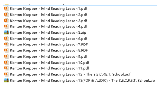 Mind Reading Lessons (1-14) by Kenton Knepper