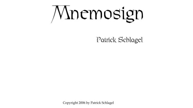 Mnemosign by Patrick Schlagel