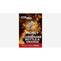 Money In Champagne Bottle & Orange by Wolfgang Riebe