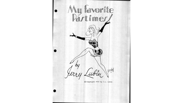 My Favorite Pastimes by Jerry Lubin