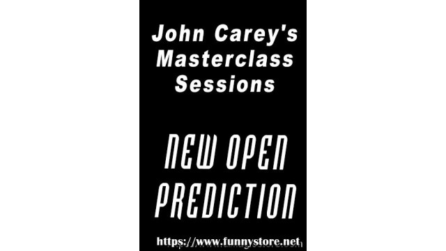 New Open Prediction Masterclass by John Carey