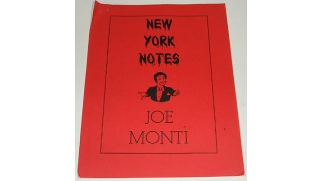 New York Notes by Joe Monti