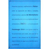 Notas Exposicion Festimagia 2018 by Jacko