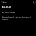 Noted! by Jonny Ritchie Noted! by Jonny Ritchie