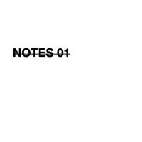 Notes 01 by Calen Morelli