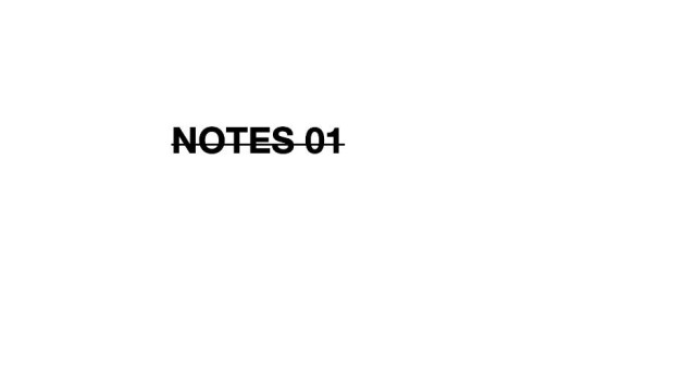 Notes 01 by Calen Morelli