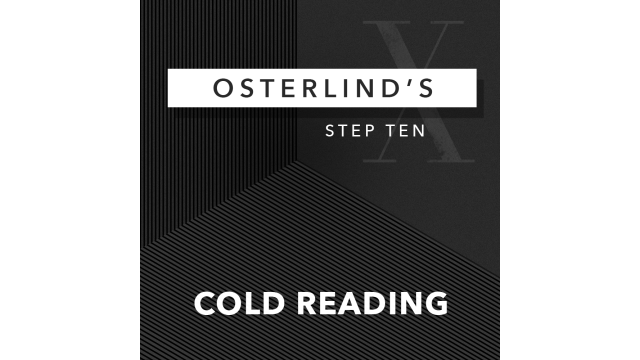 Osterlinds 13 Steps: Step 10: Cold Reading by Richard Osterlind