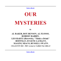 Our Mysteries by Al Baker & Co