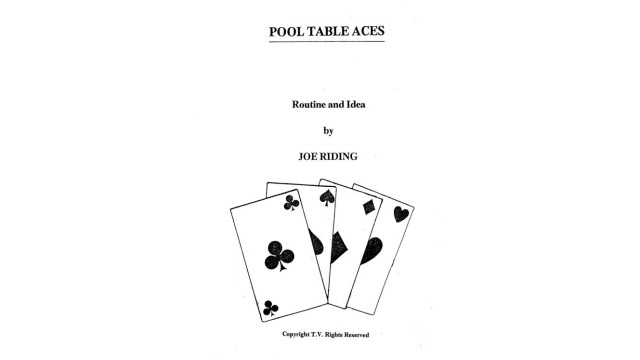 Pool Table Aces by Joe Riding