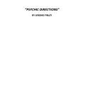 Psychic Directions by Jerome Finley