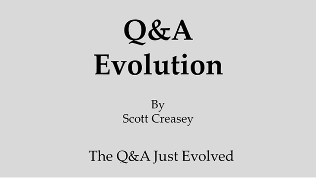 Q&A Evolution by Scott Creasey