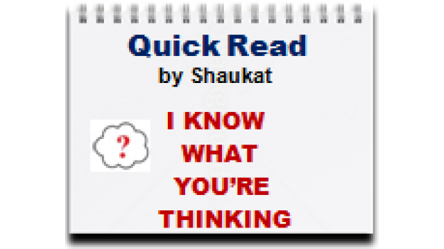 Quick Read by Shaukat