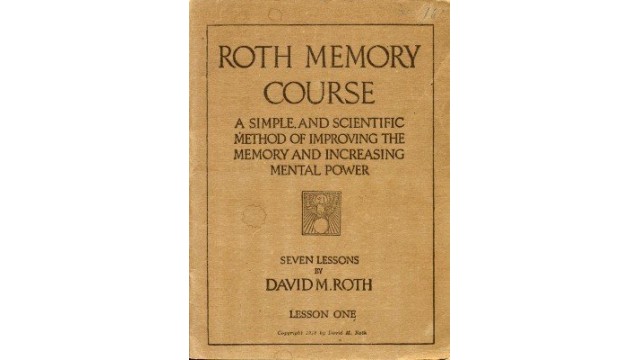 Roth Memory Course by David M. Roth