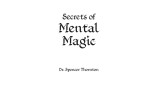 Secrets Of Mental Magic by Dr Spencer Thornton