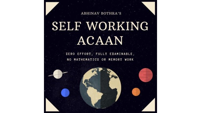 Self-Working Acaan by Abhinav Bothra