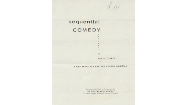 Sequential Comedy by Ken Decourcy