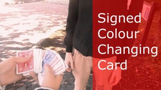 Signed Colour Changing Card by Joseph Farrington