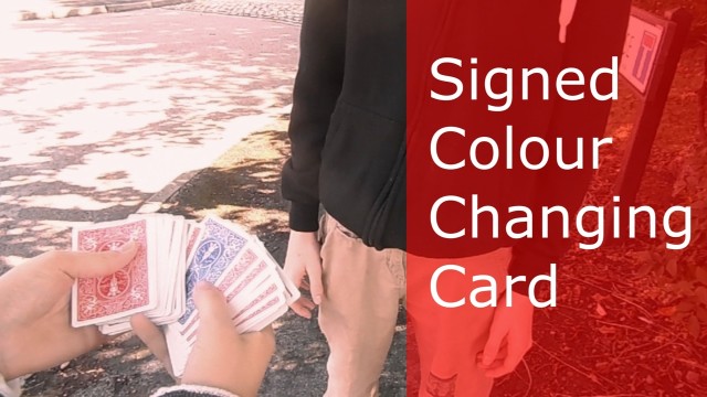 Signed Colour Changing Card by Joseph Farrington