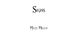 Signs by Matt Mello