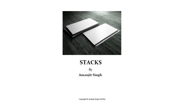 Stacks by Amanjit Singh