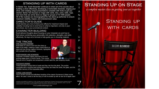 Standing Up On Stage Volume 7 Standing Up With Cards by Scott Alexander