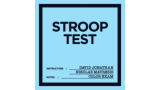 Stroop Test by David Jonathan & Nikolas Mavresis