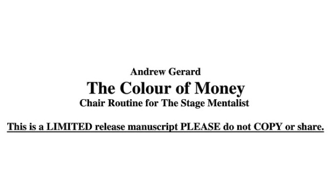 The Color Of Money by Andrew Gerard