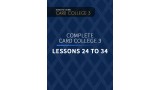 The Complete Card College 3 - Personal Instruction by Roberto Giobbi