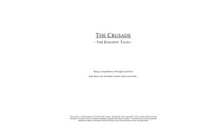 The Crusade Supplement - The Knights' Tales by Atlas Brookings