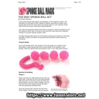 The Easy Sponge Ball Act by Richard Robinson