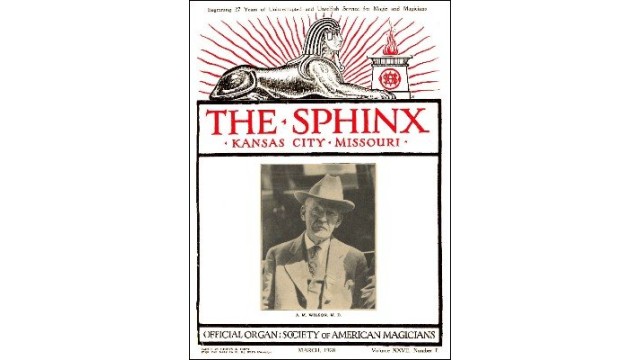 The Sphinx Volume 27 (Mar 1928 - Feb 1929) by Albert M. Wilson