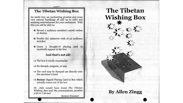 The Tibetan Wishing Box by Allen Zingg