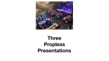 Three Propless Presentations by Joe Diamond